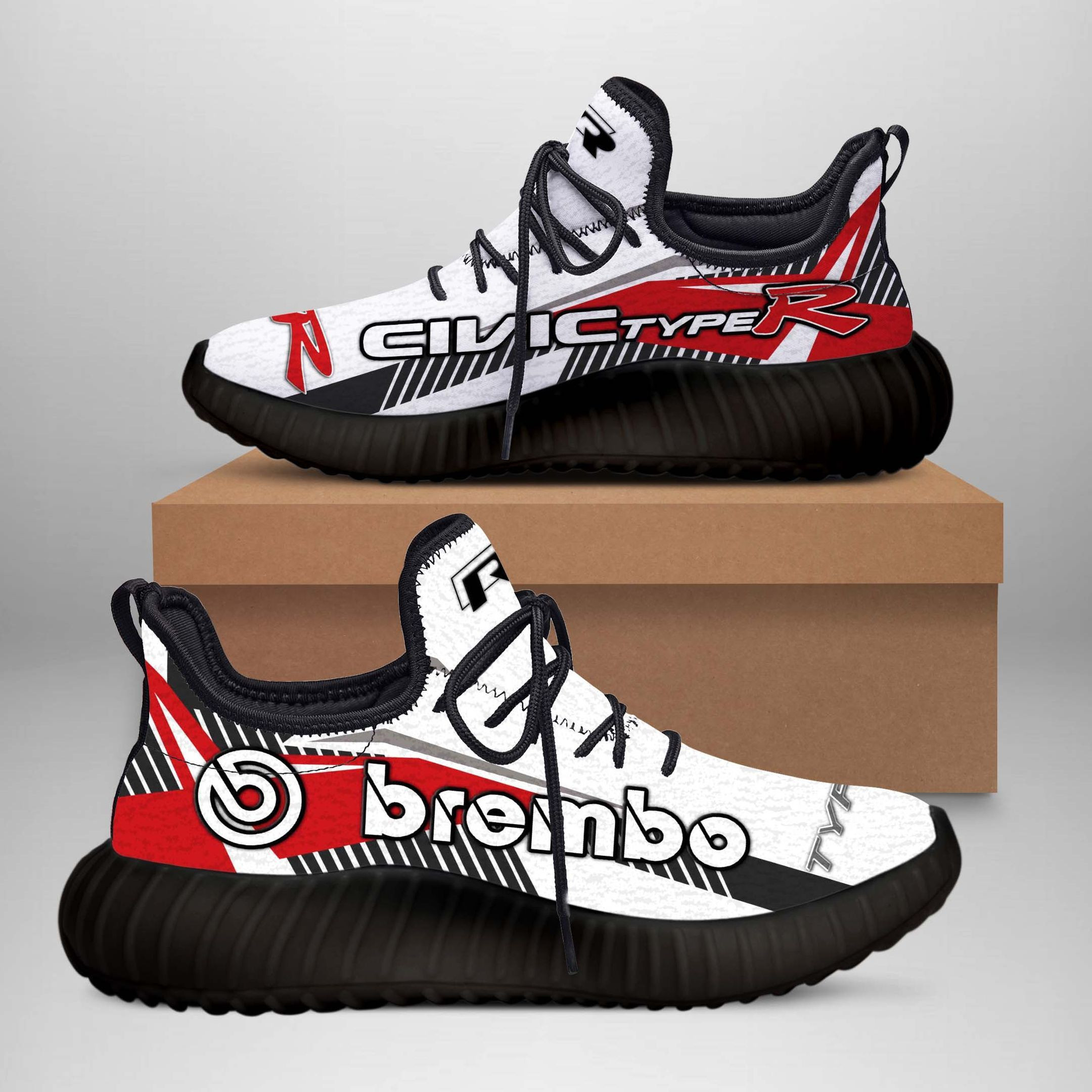 3D Printed Chevrolet Camaro- Sneakers Ver1 For Men & Women (Red)