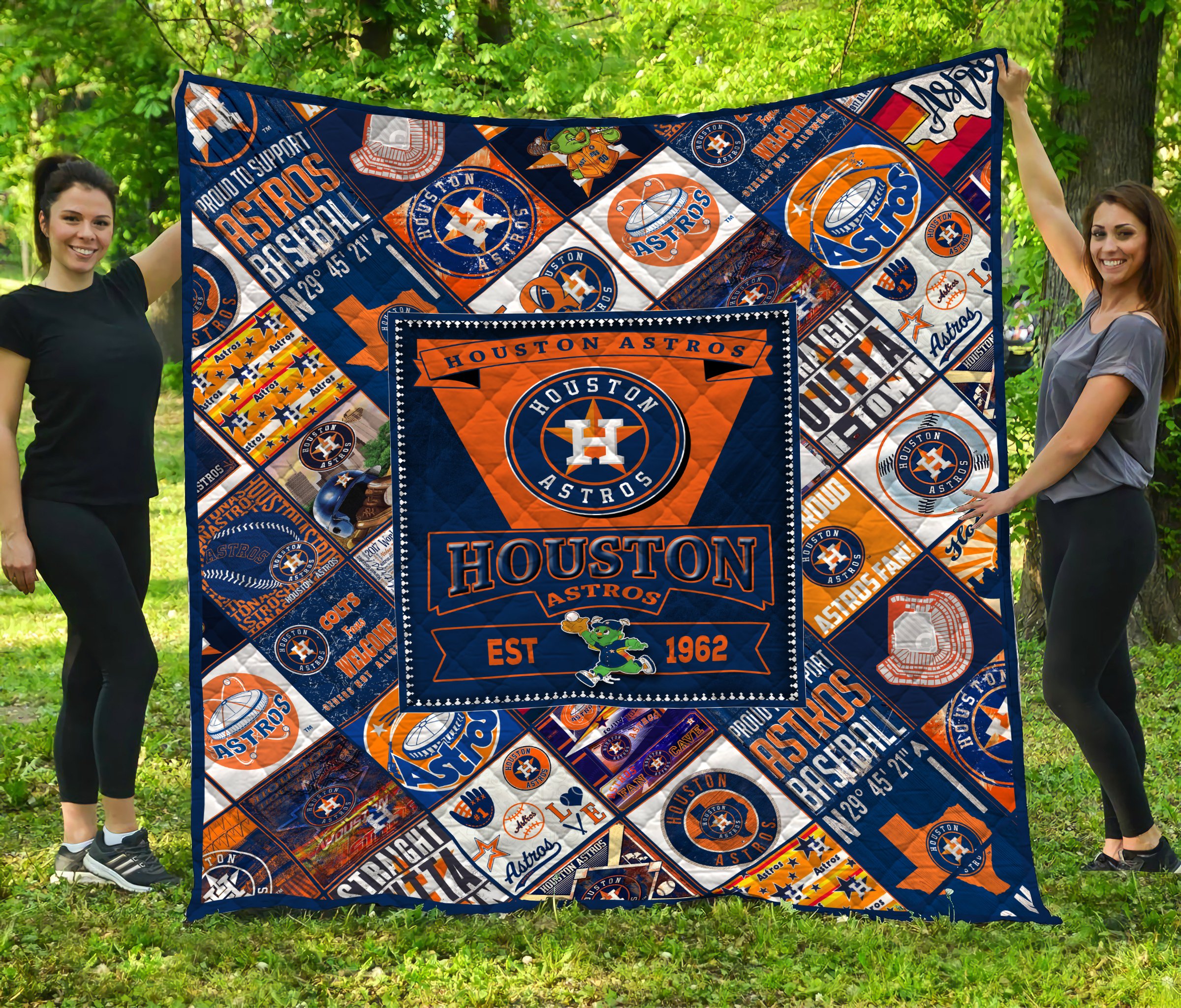 Suower And Stitch Quilt Blanket