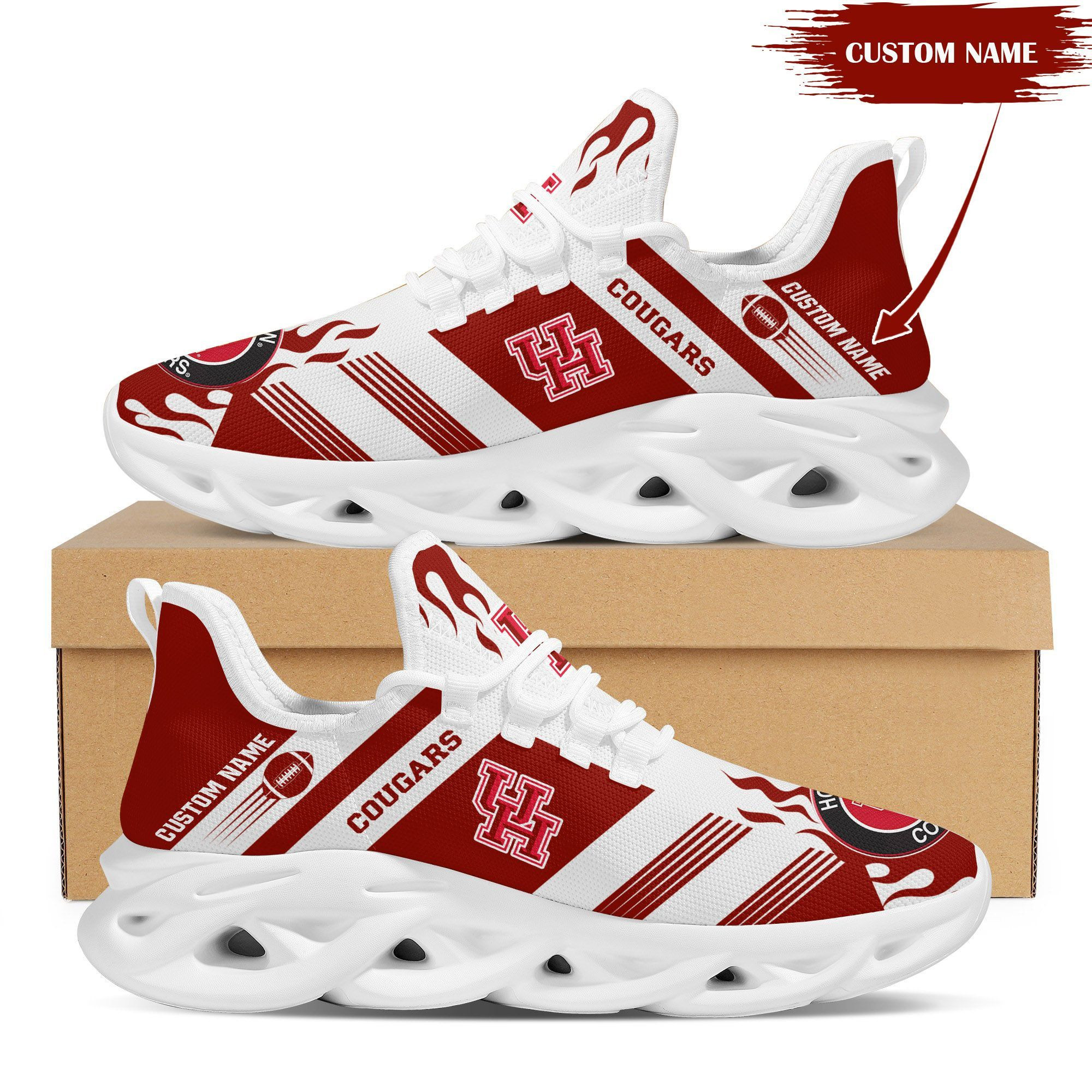 Auburn Tigers Custom Personalized Max Soul Sneakers Shoes