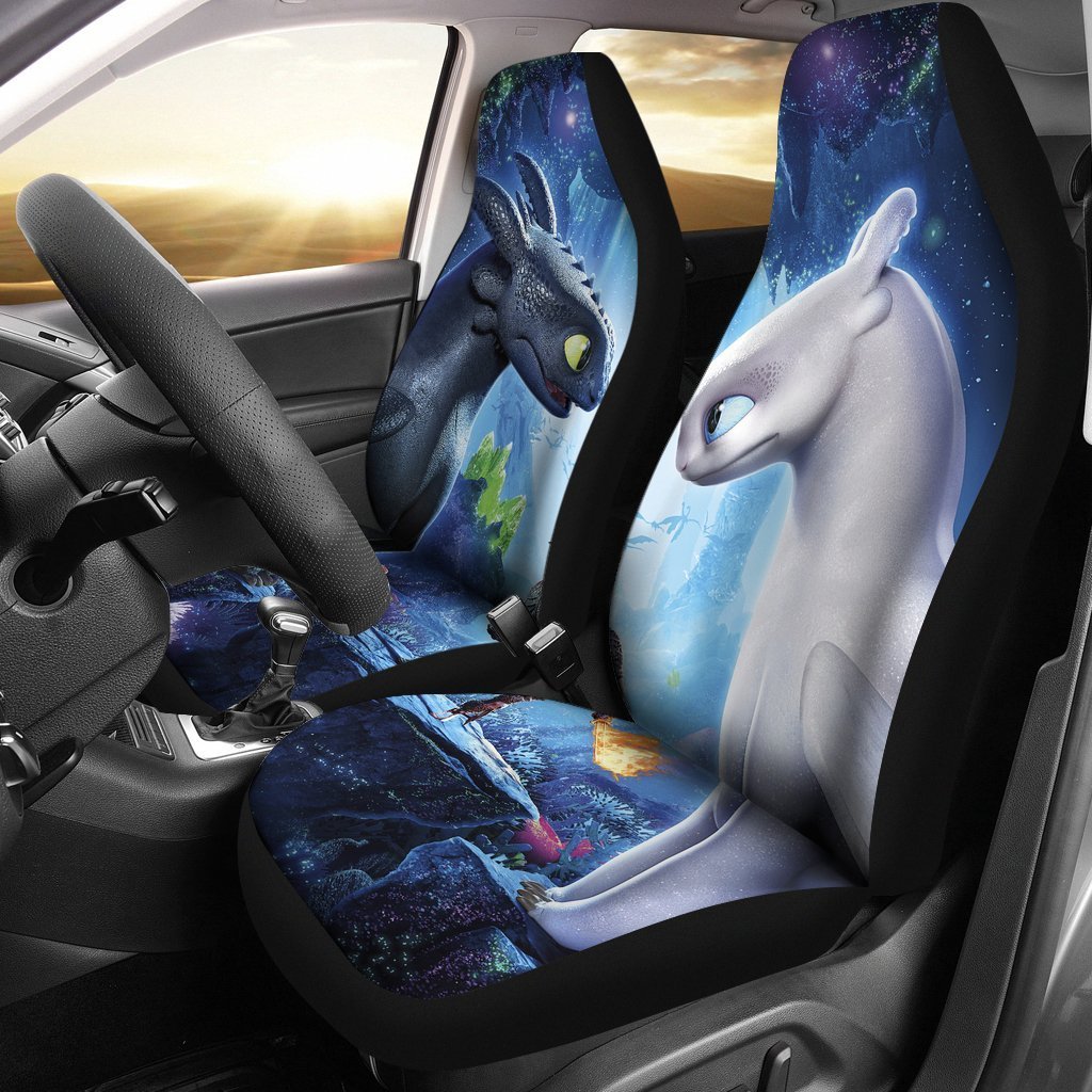 Geralt And Yennefer Car Seat Cover ( Set of 2)
