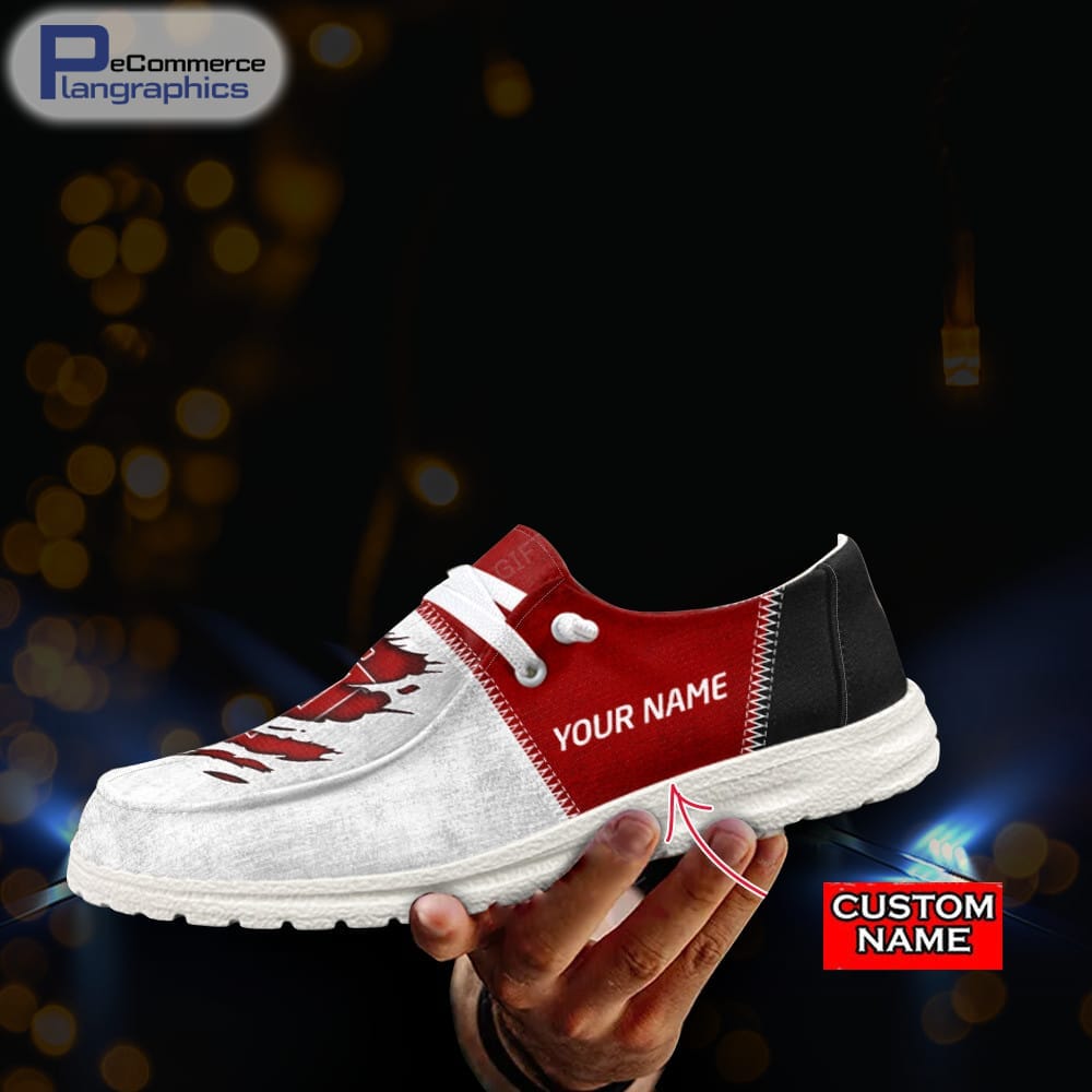 Idaho Vandals Custom Name Hey Dude Shoes 