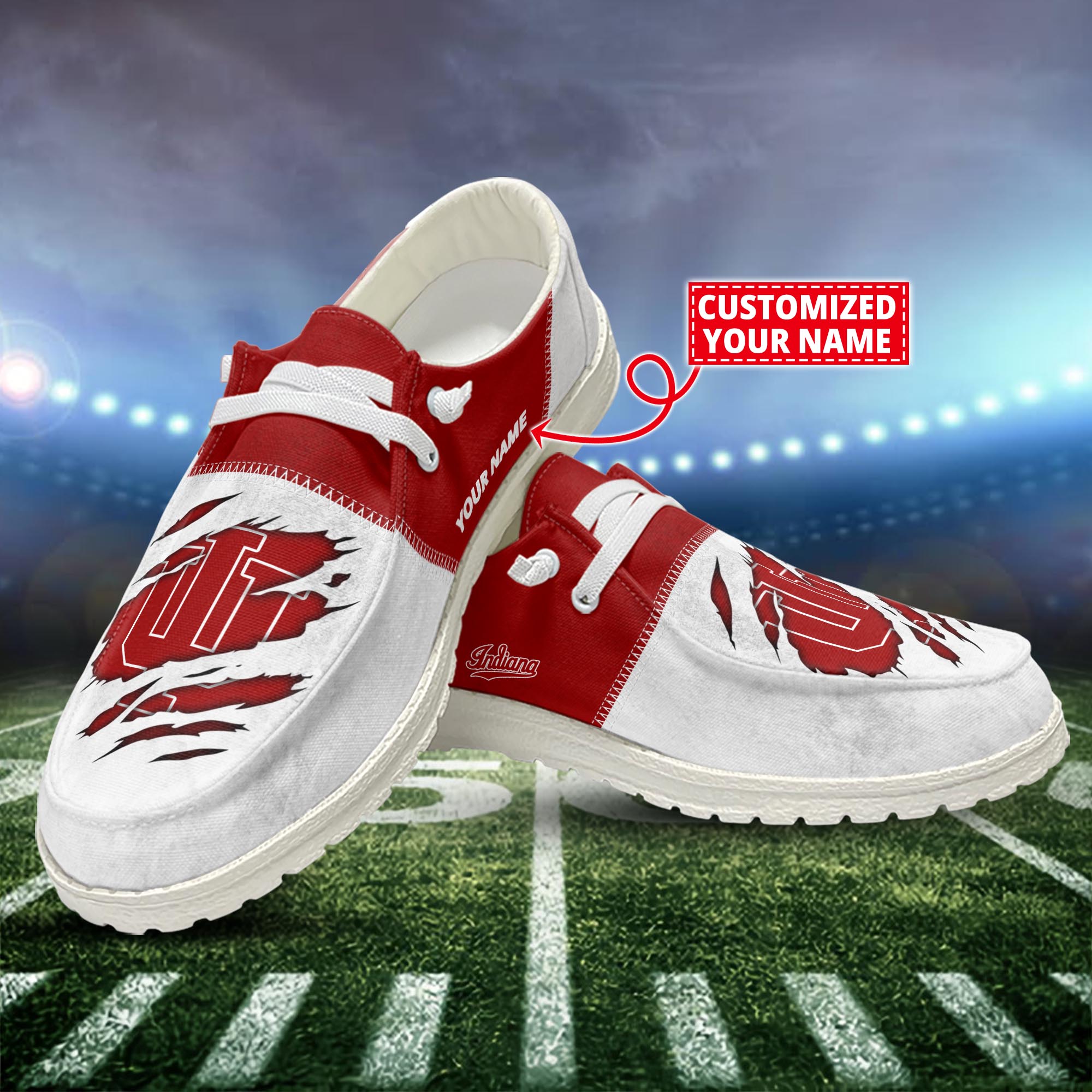 Minnesota Golden Gophers Personalized Hey Dude Sports Shoes - Custom Name Design