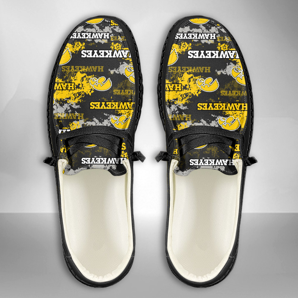 Kansas Jayhawks Personalized Hey Dude Sports Shoes - Custom Name Design