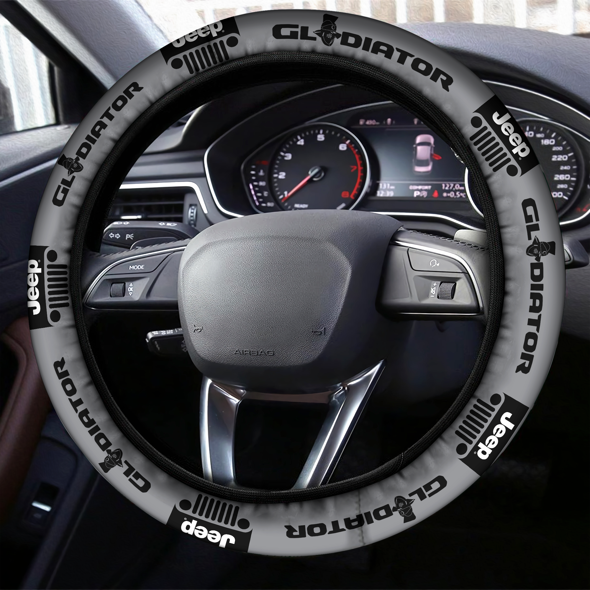 Honda Civic Steering Wheel Cover Red