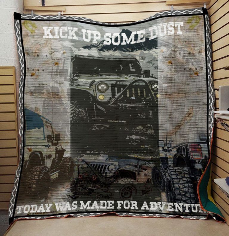 Merry Jeep-Mas Quilt Blanket