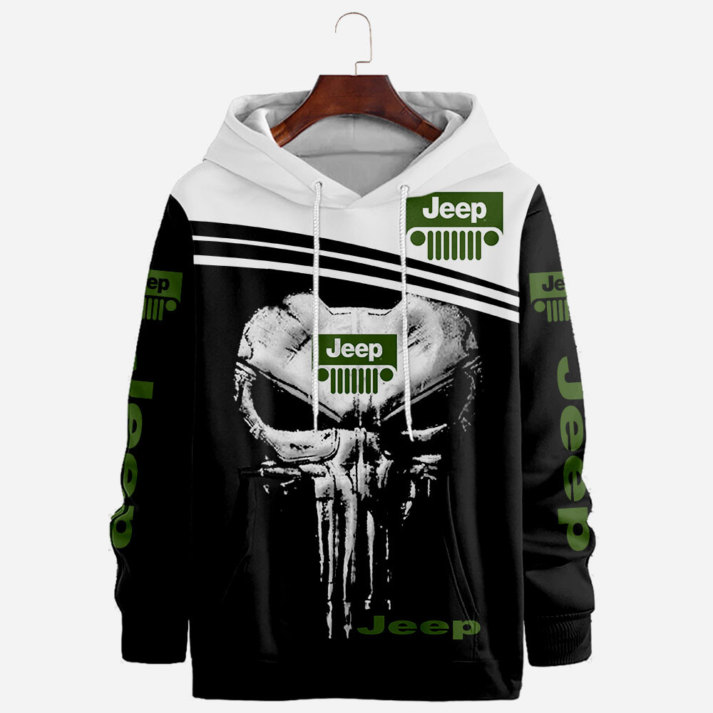 Jeep Skull Tshirt, sweatshirt, Polo, Hawaiian, Hoodie 3D Apparel Full Printing Custom Name 