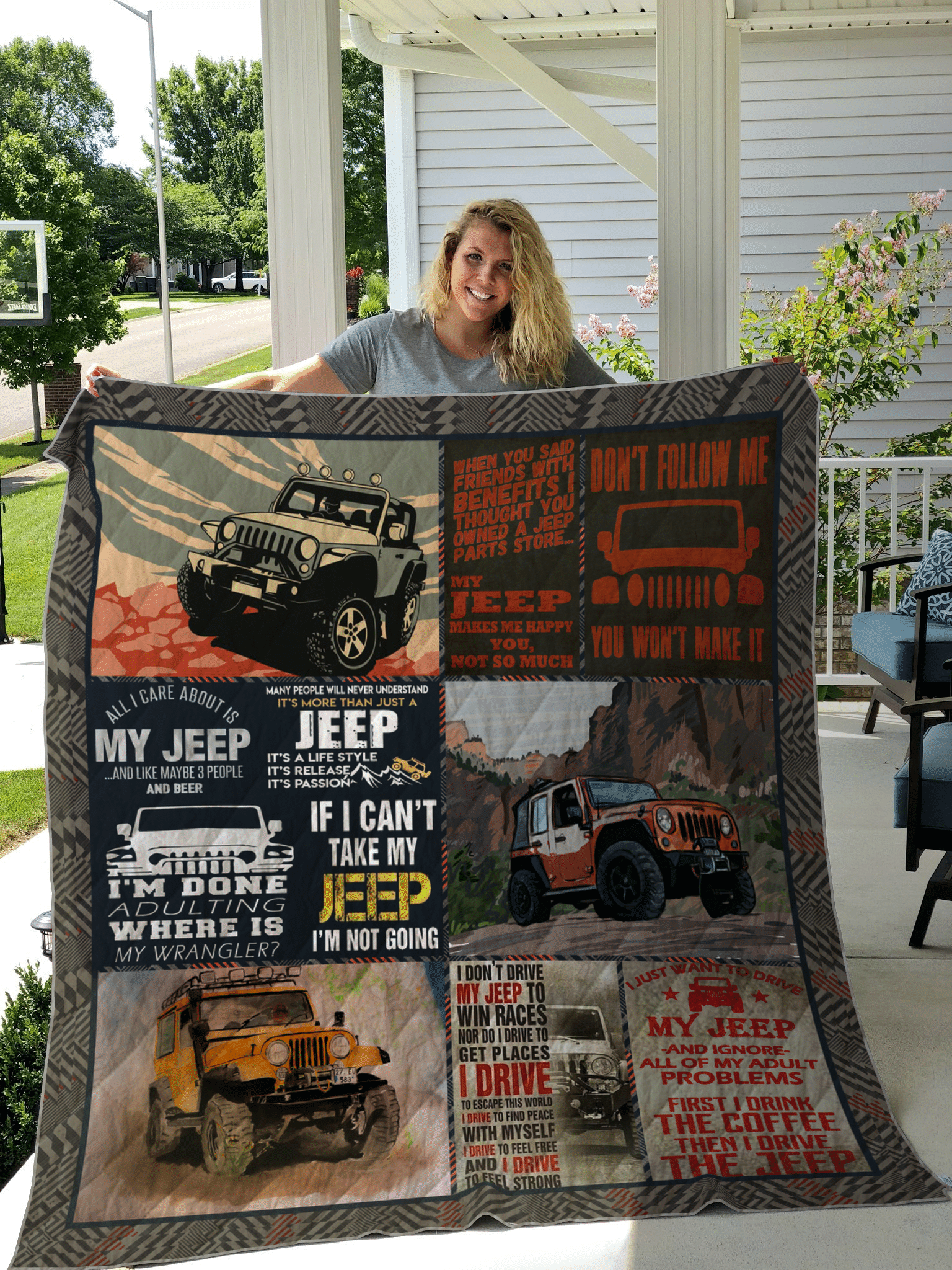 Jeep 1 Fleece Blanket Quilt Blanket