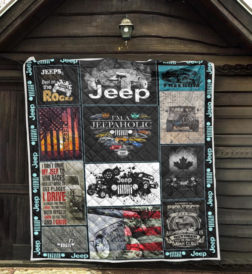 Jeep 1 Fleece Blanket Quilt Blanket