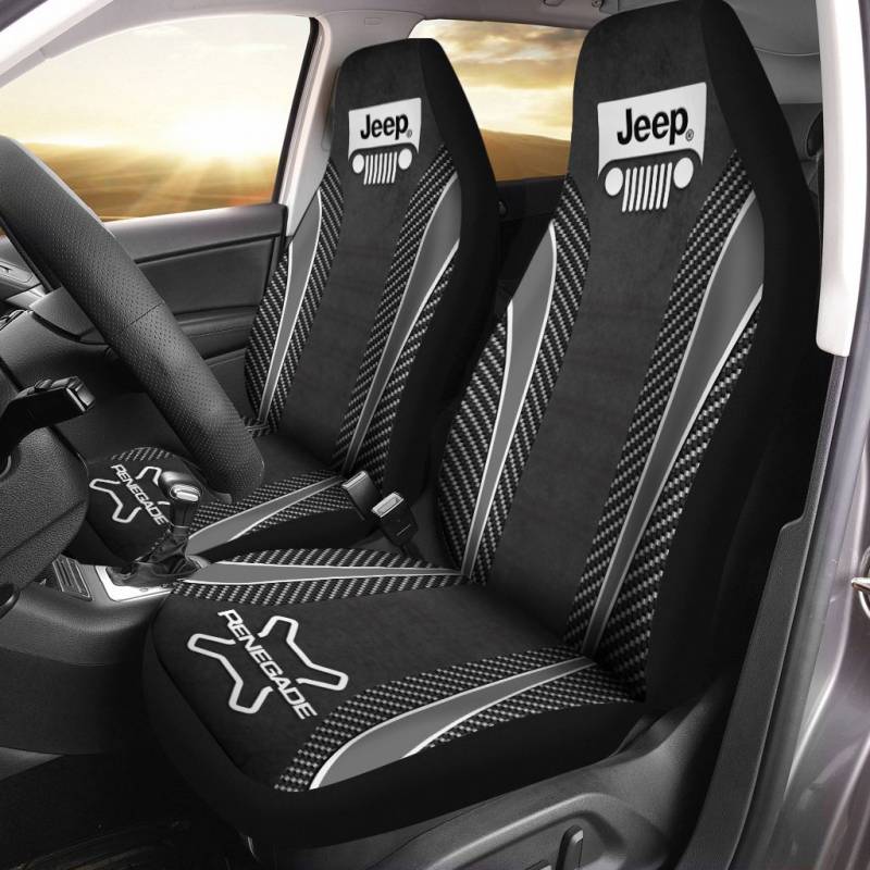 JEEP Renegade TNC Car Seat Cover (Set of 2) Ver 1 (Dark Blue)