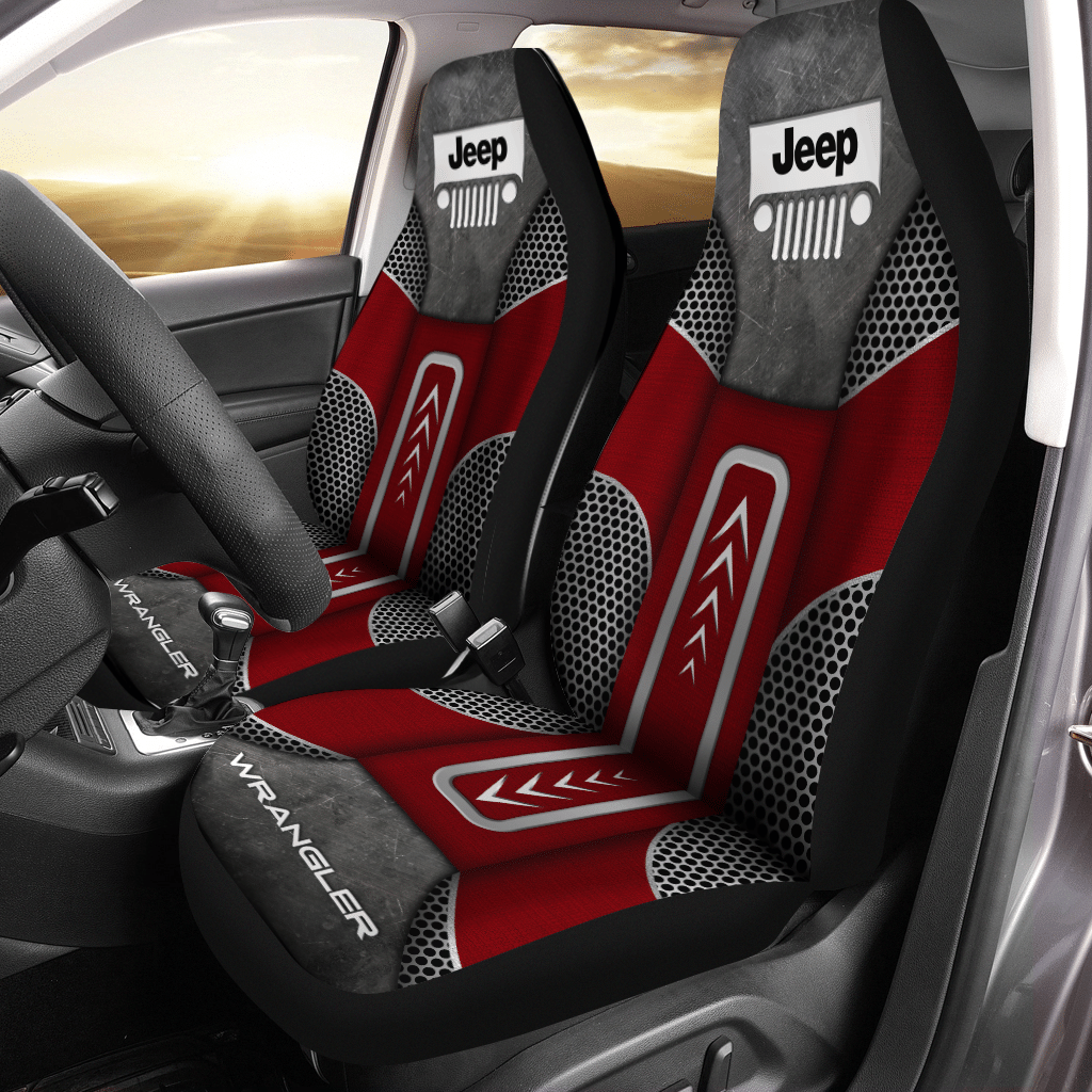 Dodge Ram Nct-Hl Car Seat Cover (Set Of 2) Ver 5 (Red)
