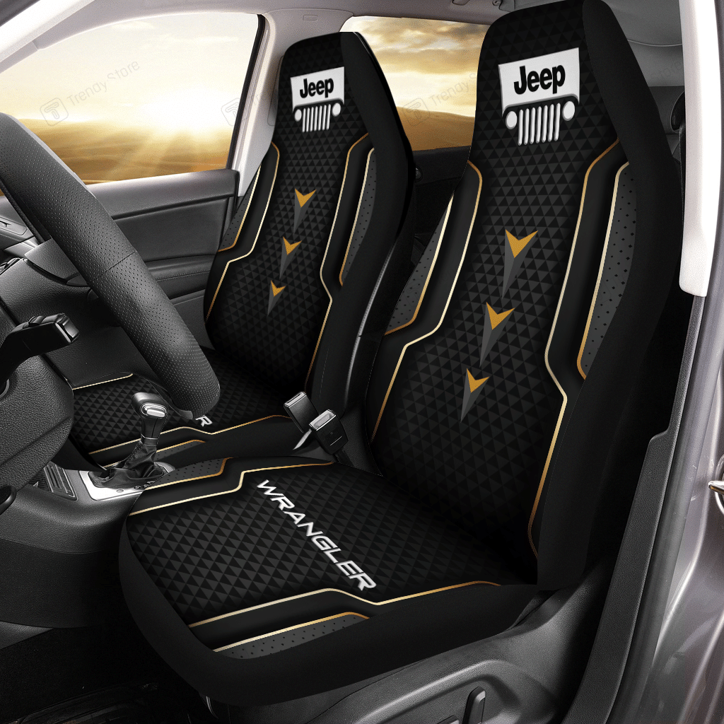 Jeep Wrangler Car Seat Cover (Set Of 2) Ver 16 (Yellow)