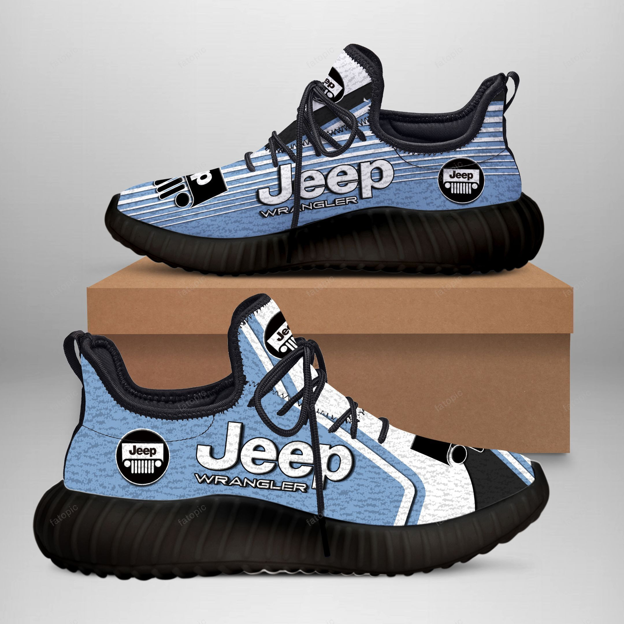3D Printed Jeep Wrangler Sneakers Ver 5 For Men & Women (Seaweed)