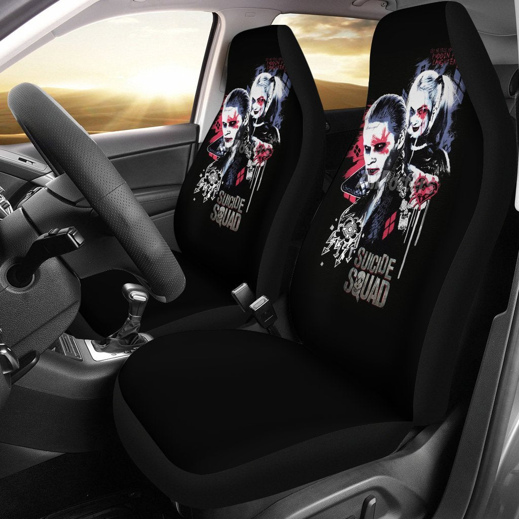 Karate Patterns Car Seat Cover ( Set of 2)