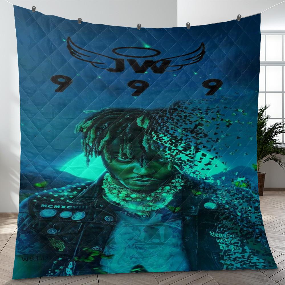 Juice Wrld Rapper 14 Fan Gift, Juice Wrld Rapper 999 Quilt Blanket 