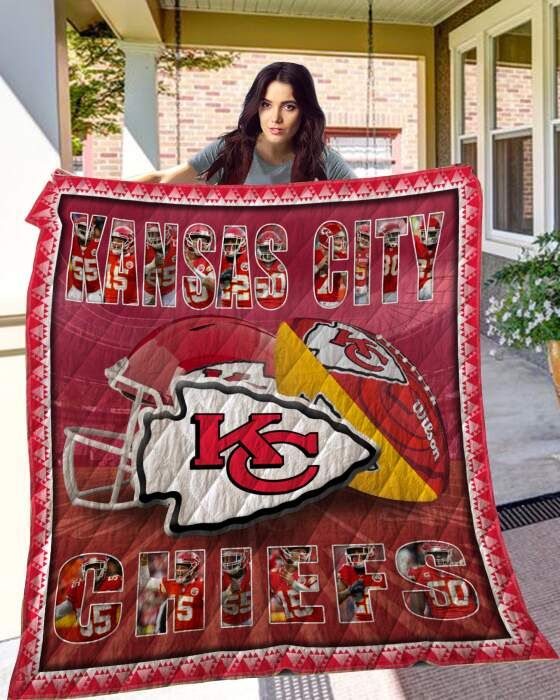 Kansas City Chiefs Fleece Blanket Quilt Blanket
