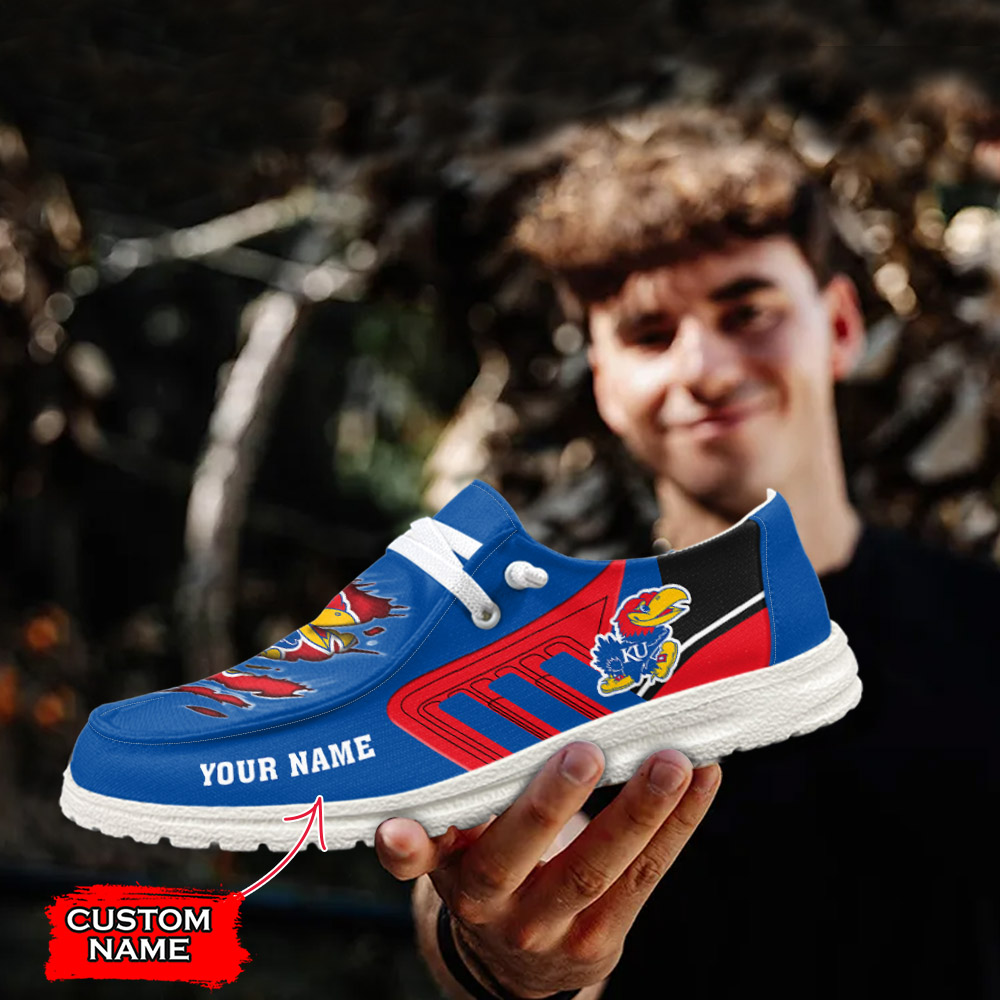 Duke Blue Devils Personalized Hey Dude Sports Shoes - Custom Name Design