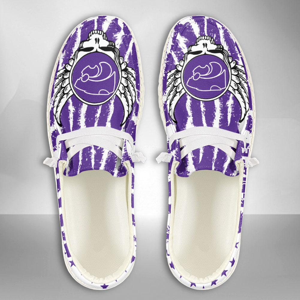 Kansas Jayhawks Personalized Hey Dude Sports Shoes - Custom Name Design