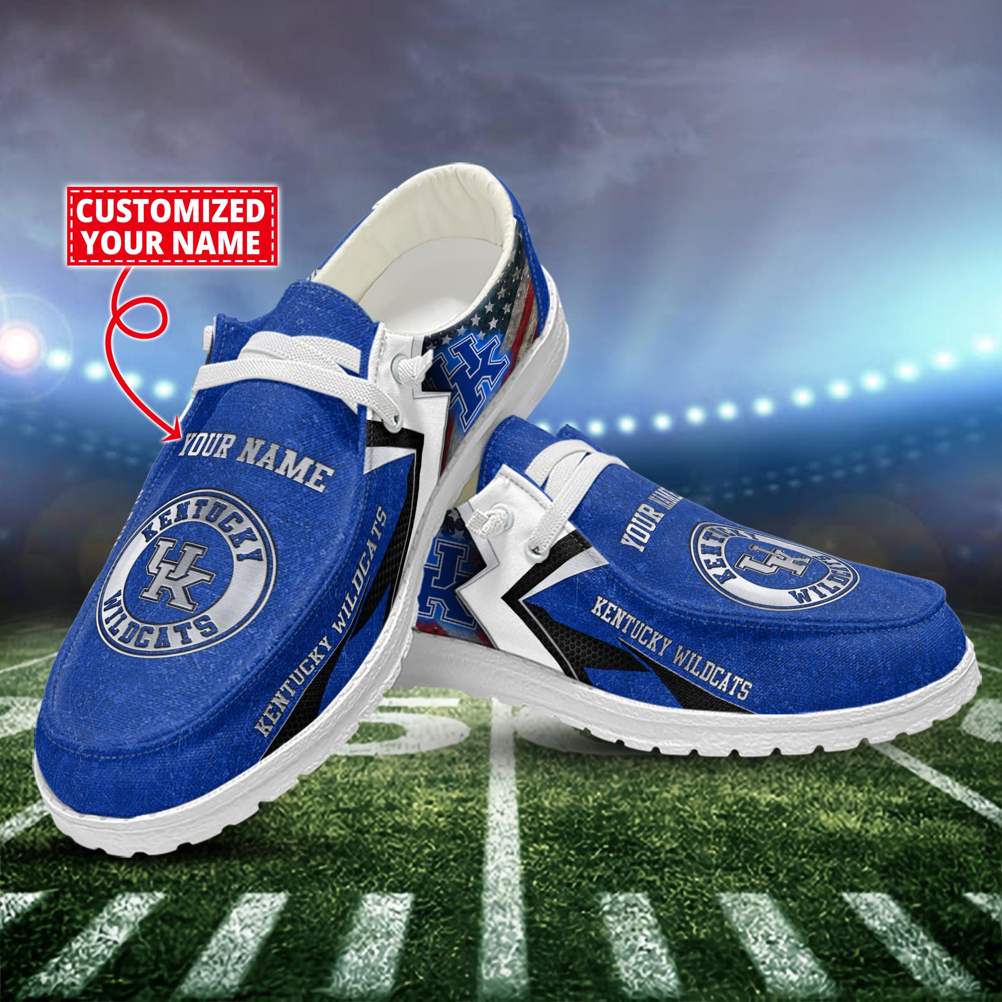 Tennessee Volunteers Personalized Hey Dude Sports Shoes - Custom Name Design