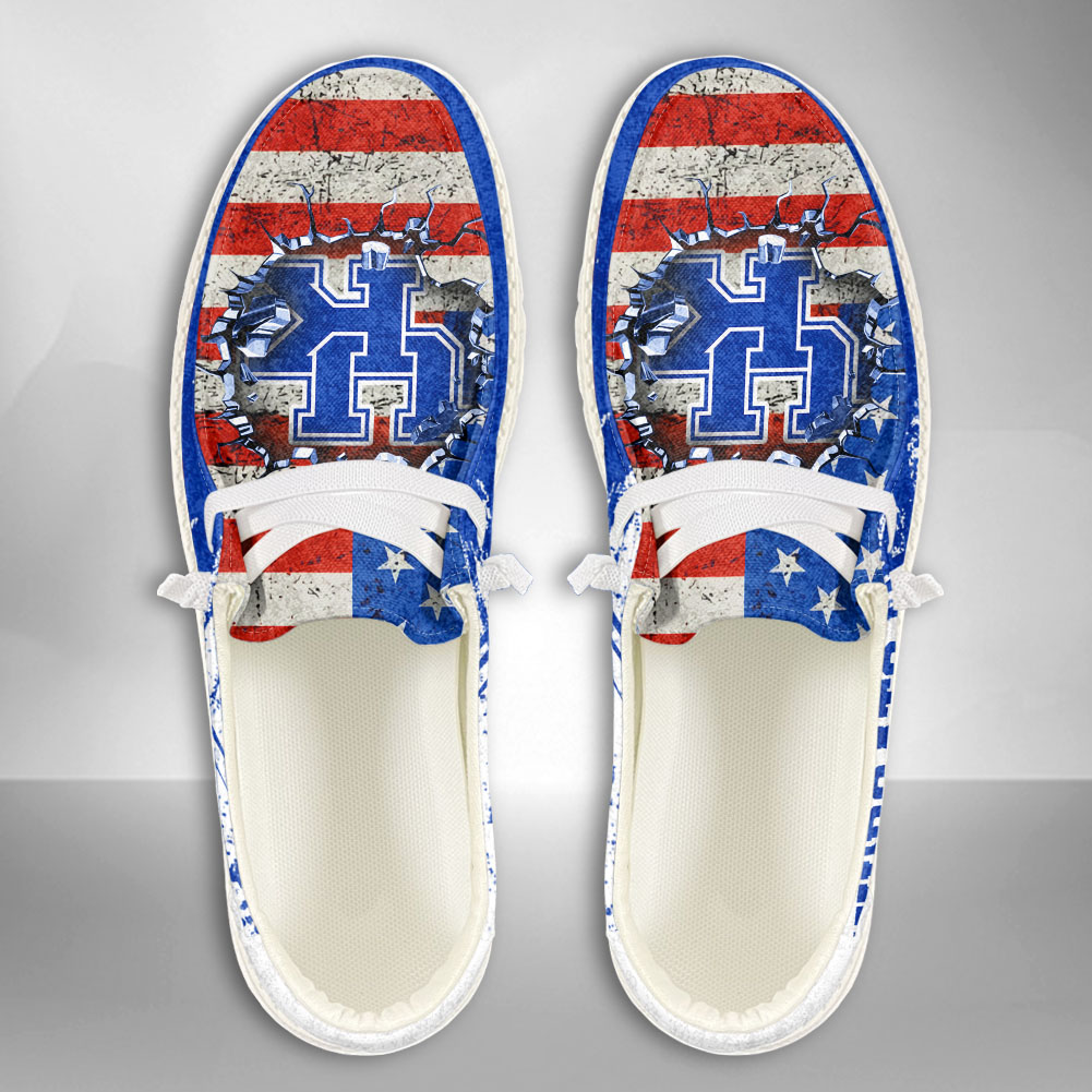 Louisville Cardinals Personalized Hey Dude Sports Shoes - Custom Name Design