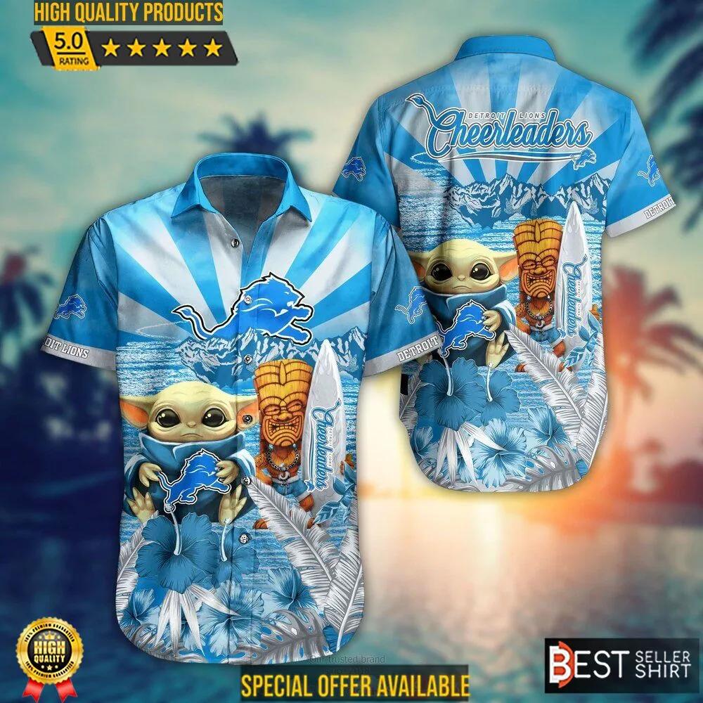 Dolphins Baby Yoda Star Wars Hawaiian Shirt