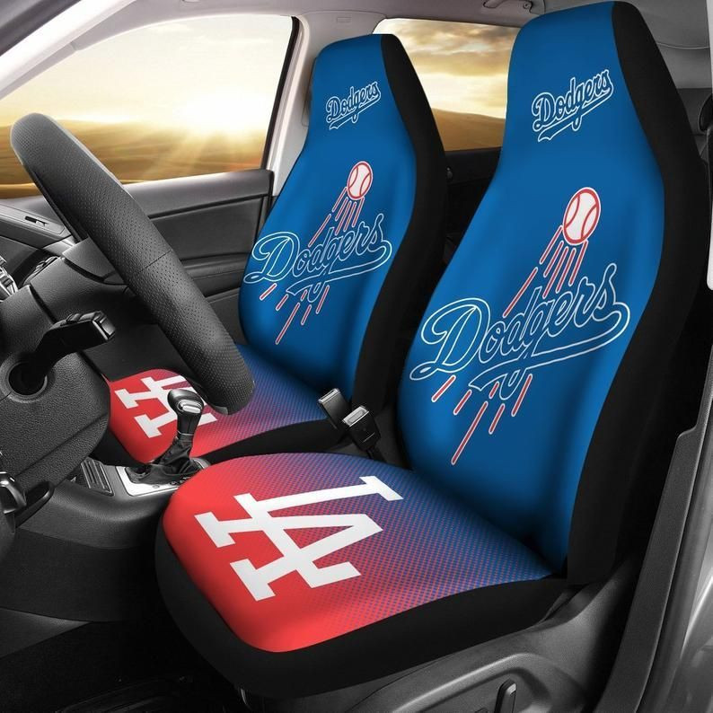 Los Angeles Dodgers Car Seat Covers (SET OF 2) - v6.1