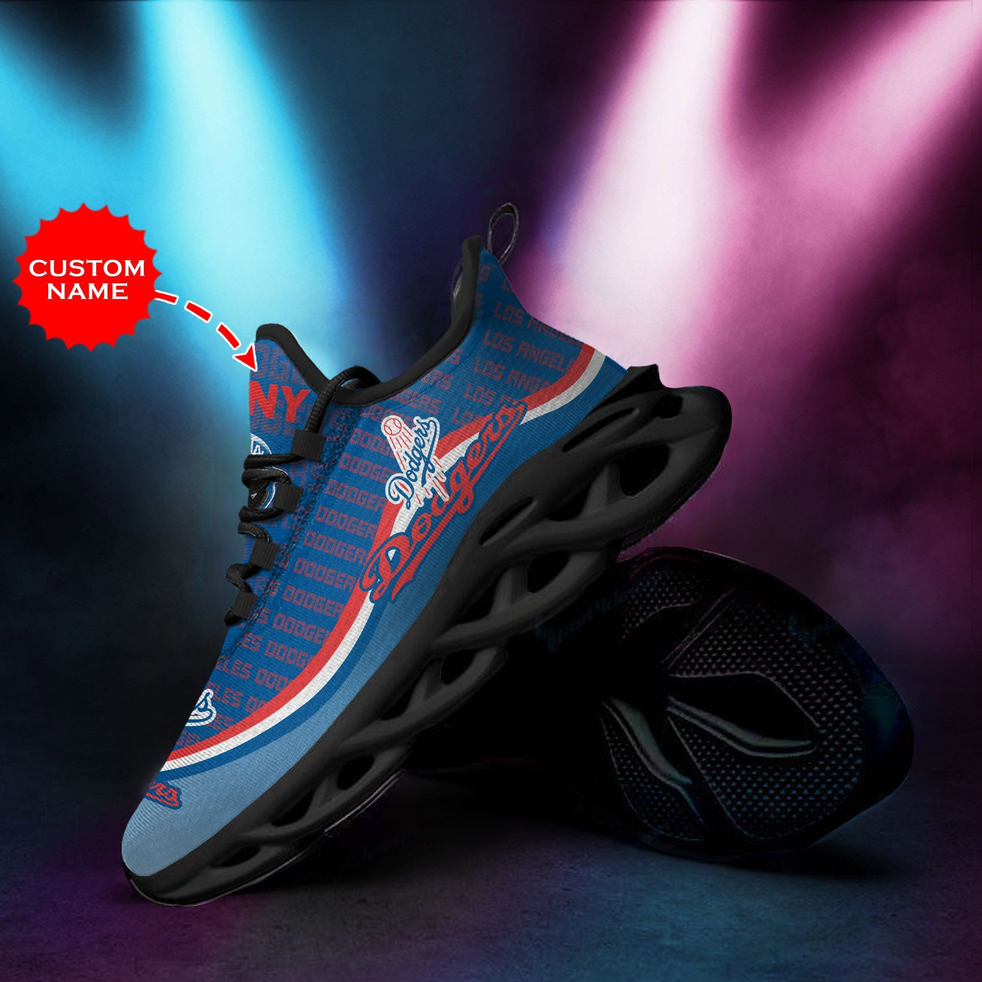 Los Angeles Dodgers   D Printed  Max Soul Clunky Sneaker Shoes