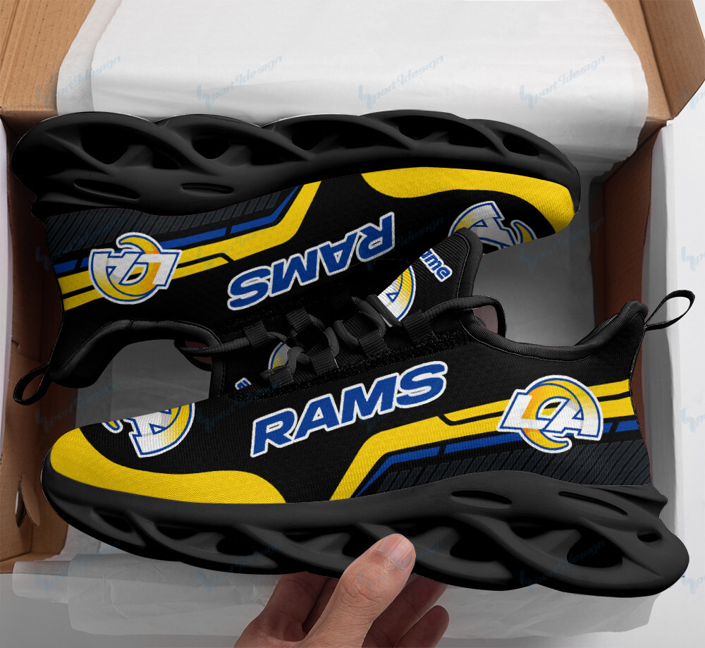 Los Angeles Rams Personalized Running Sneakers Bb551