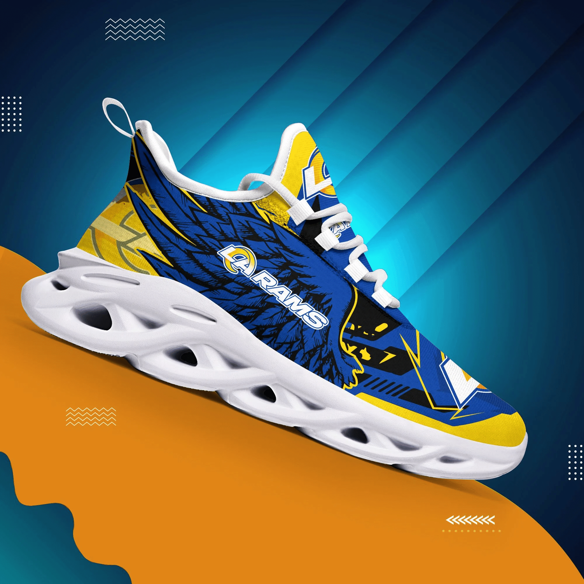Los Angeles Rams Running Sneakers Bg643