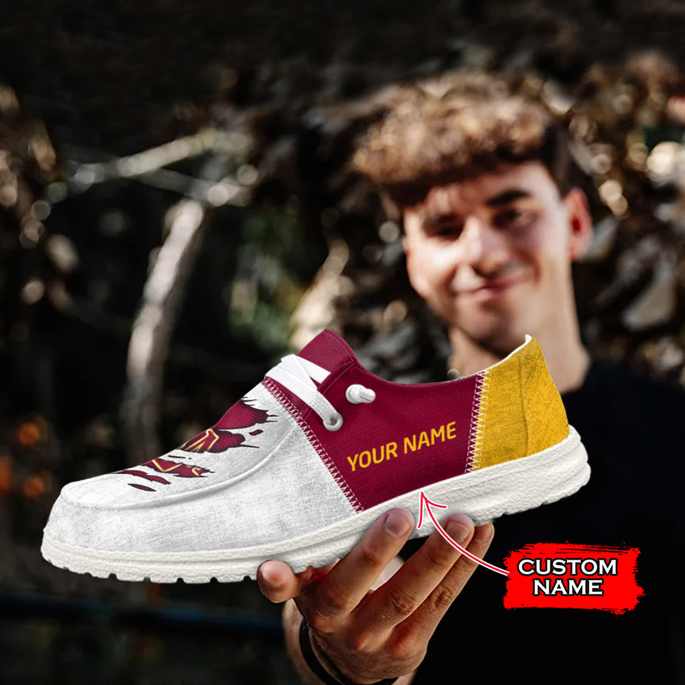 Boston College Eagles Personalized Hey Dude Sports Shoes - Custom Name Design
