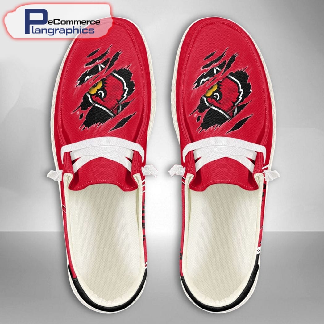 Indiana Hoosiers Custom Name Hey Dude Shoes 