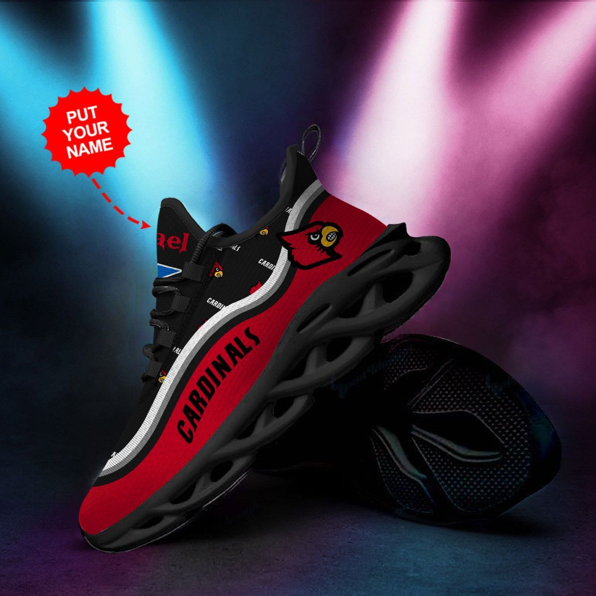 San Francisco 49ers Custom Name Personalized Sporty Max Soul Sneakers Shoes