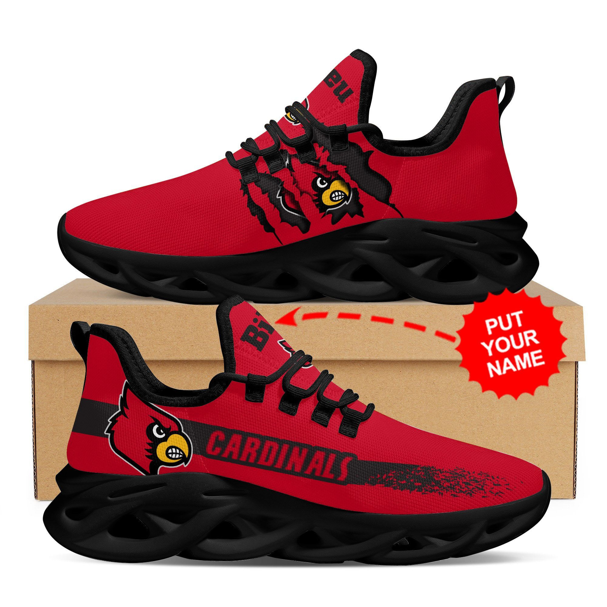 South Carolina Gamecocks Mascot Custom Name Personalized Max Soul Sneakers