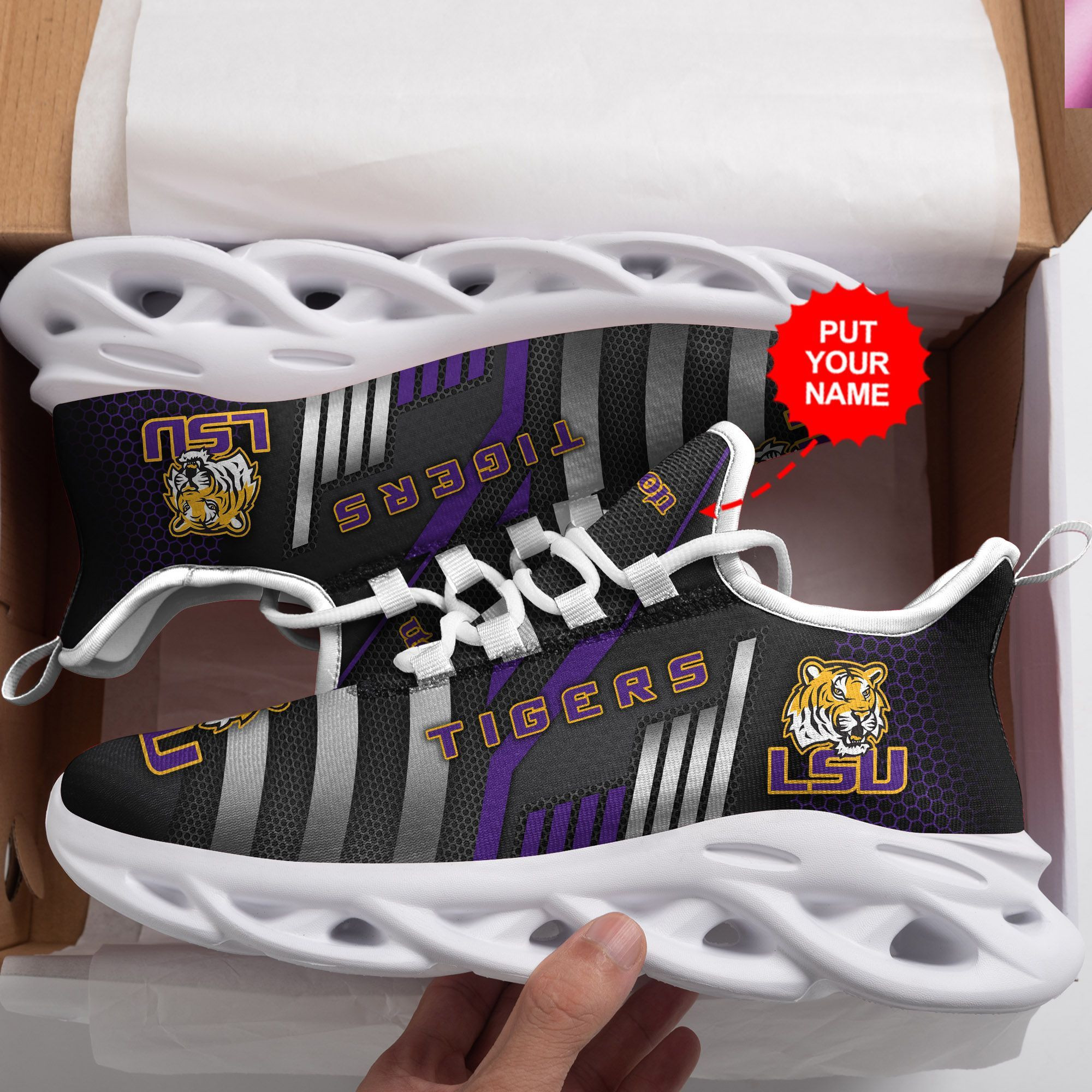 Oklahoma State Cowboys Custom Personalized Max Soul Sneakers Shoes