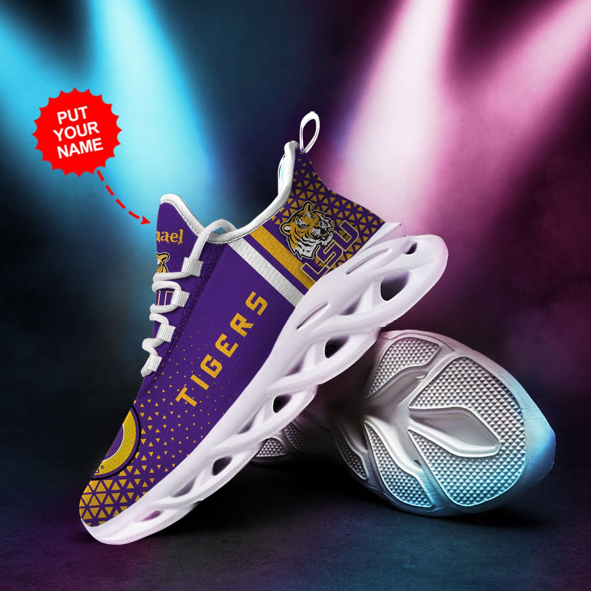 Los Angeles Rams Mascot Custom Name Personalized Max Soul Sneakers