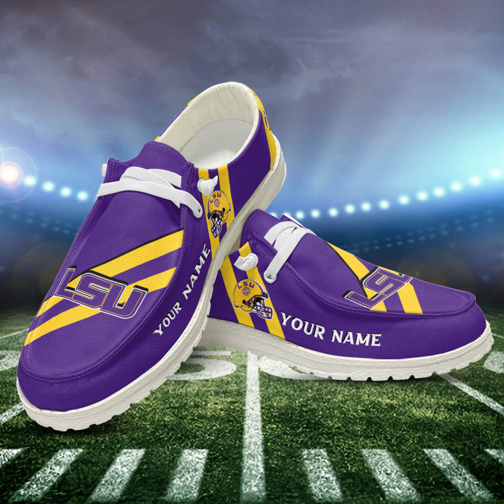 NC State Wolfpack Personalized Hey Dude Sports Shoes - Custom Name Design