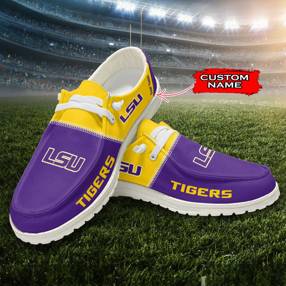 Purdue Boilermakers Personalized Hey Dude Sports Shoes - Custom Name Design