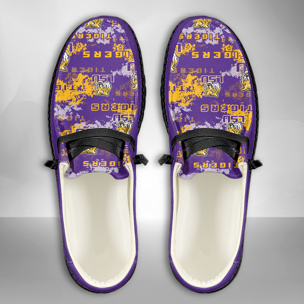 Michigan Wolverines Personalized Hey Dude Sports Shoes - Custom Name Design