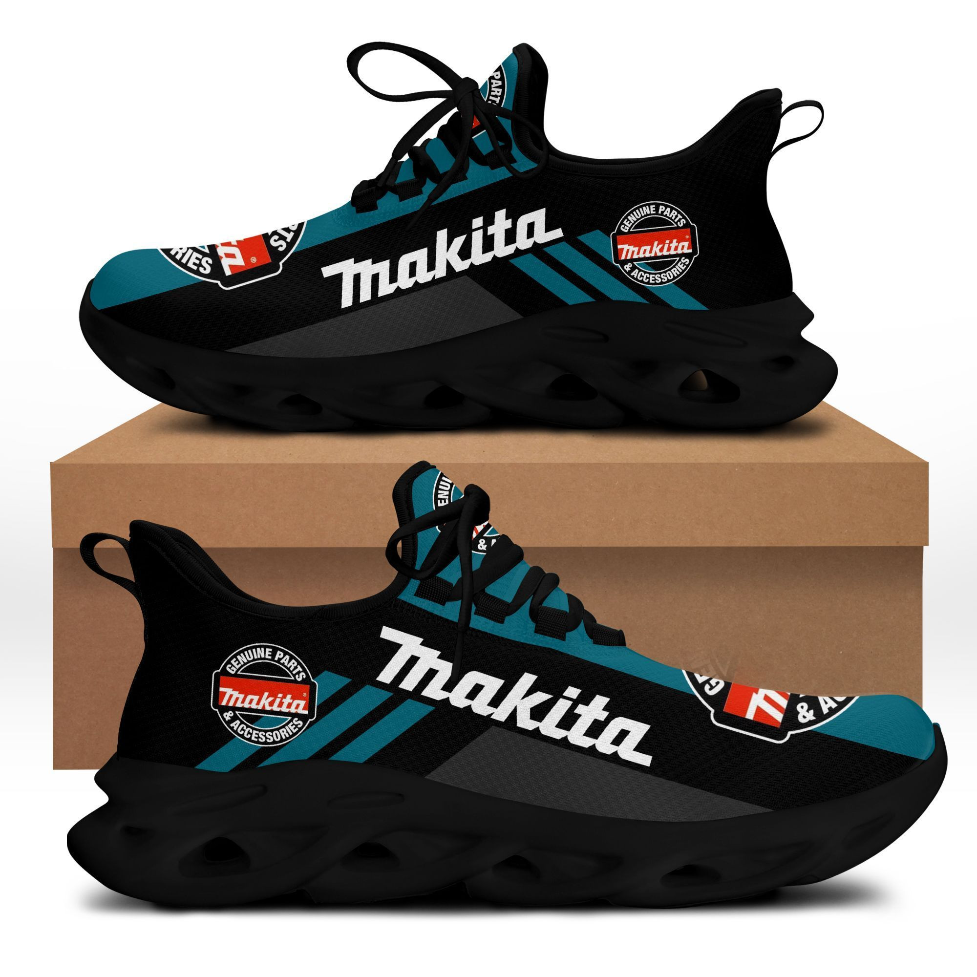 3D Printed Peterbilt  Sneakers Ver 1 For Men & Women (Black)