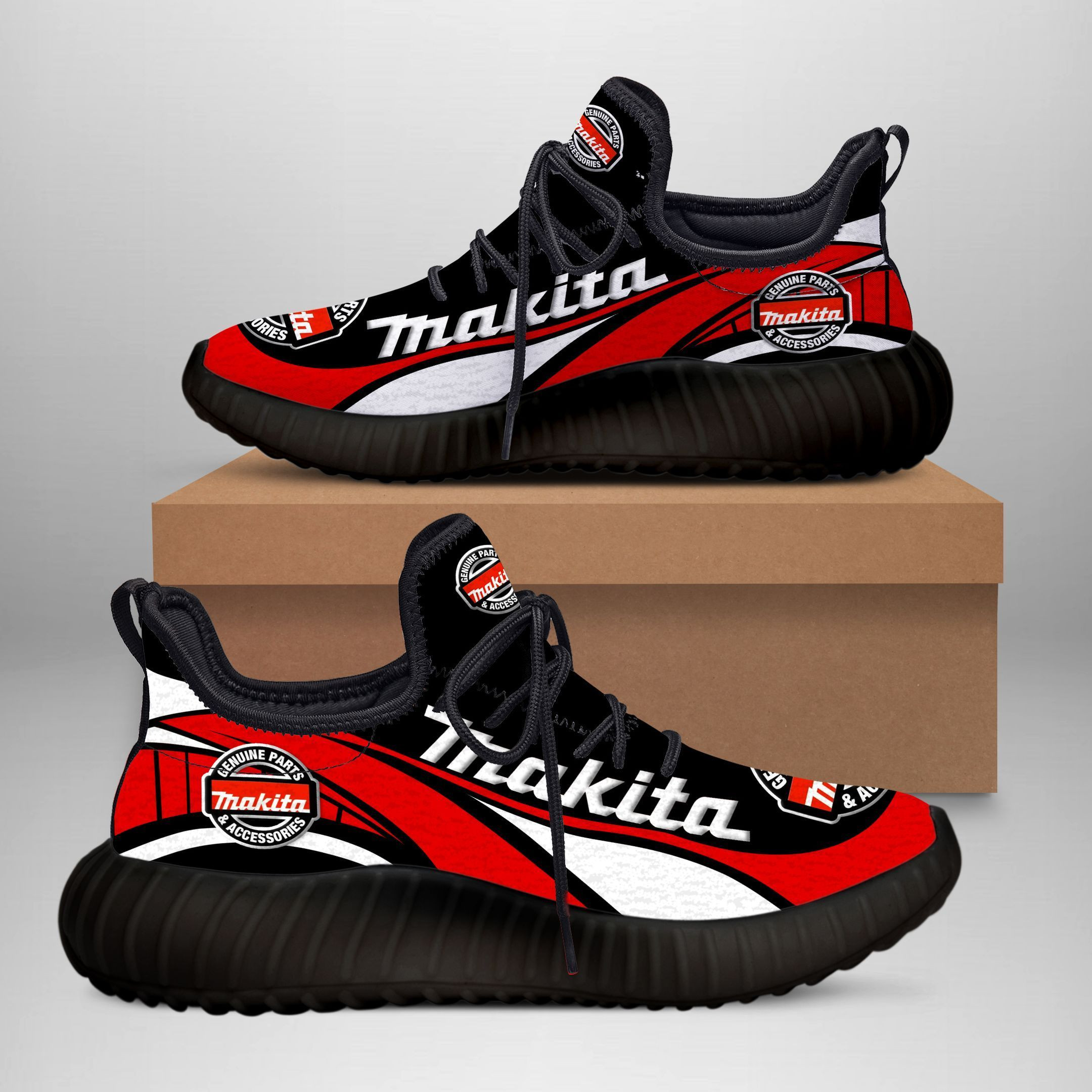 3D Printed Manchester United NVT-NH Sneakers For Men & Women Ver 1 (Red)