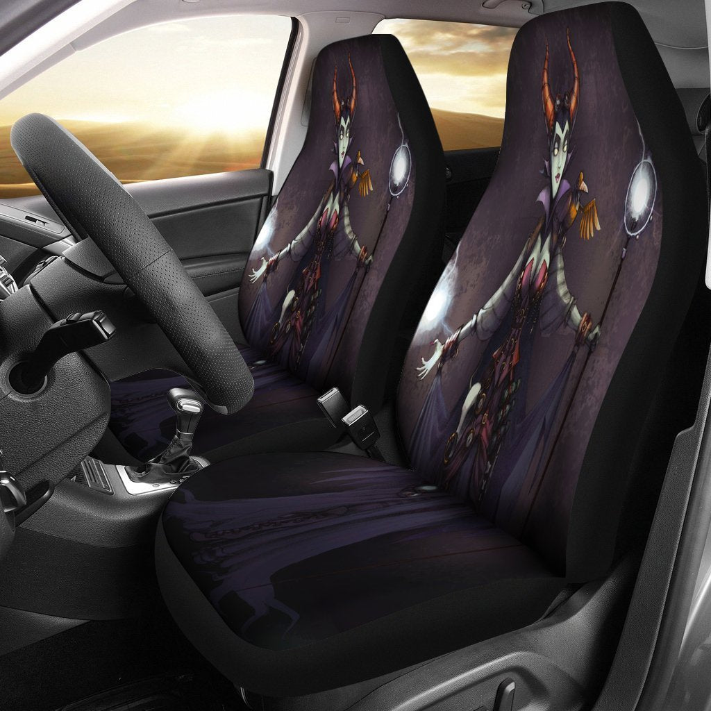Maleficent Red Color Car Seat Cover ( Set of 2)