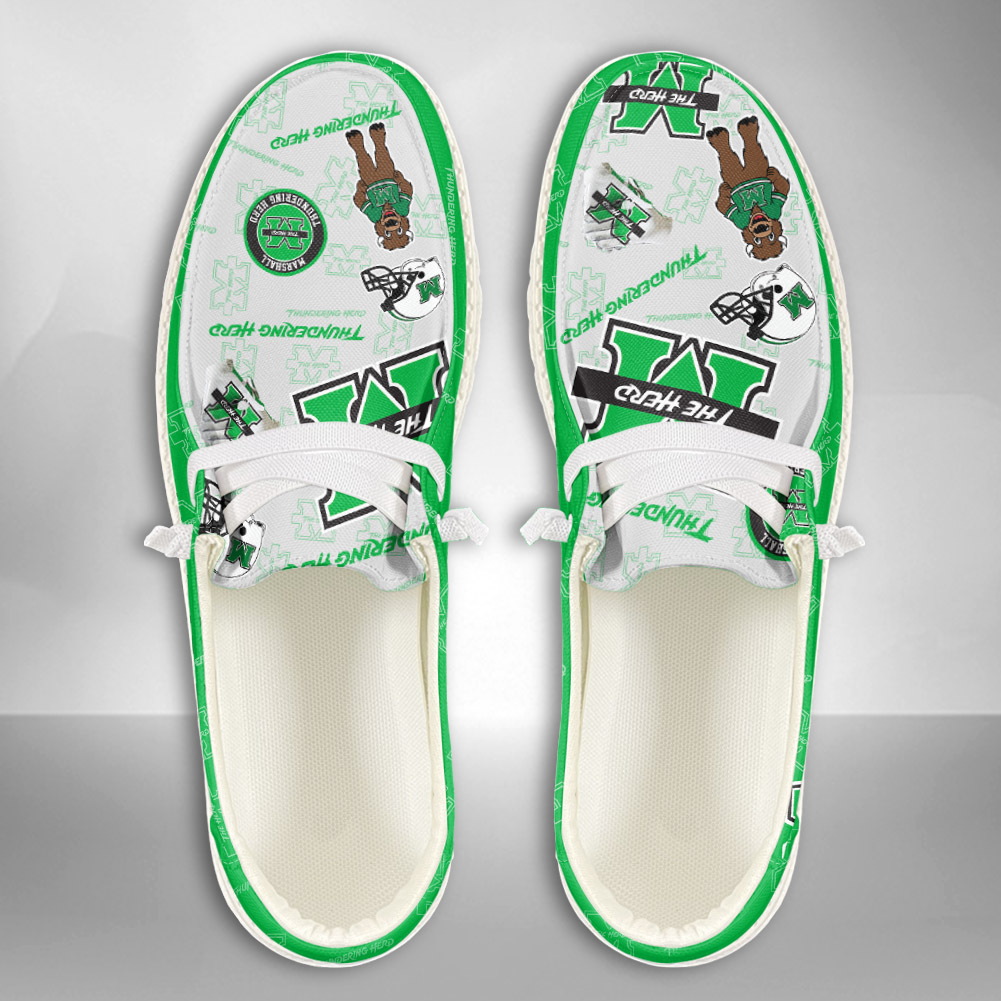 North Texas Mean Green H-D Shoes Wally Men's Lace Up Loafers For Men And Women