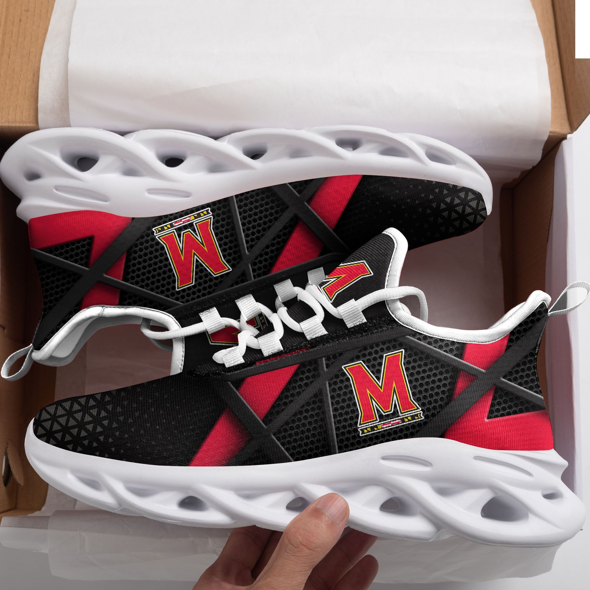 Kansas Jayhawks Custom Personalized Max Soul Sneakers Shoes