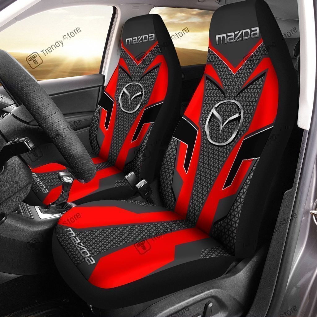 Bmw Car Seat Cover (Set Of 2) Ver 6 (Red)