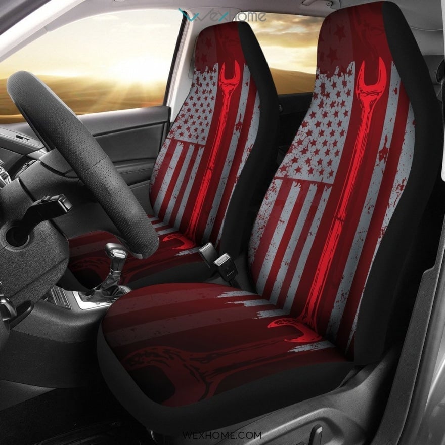 Skull Hairstylist Car Seat Covers Amazing Gift Ideas T031220