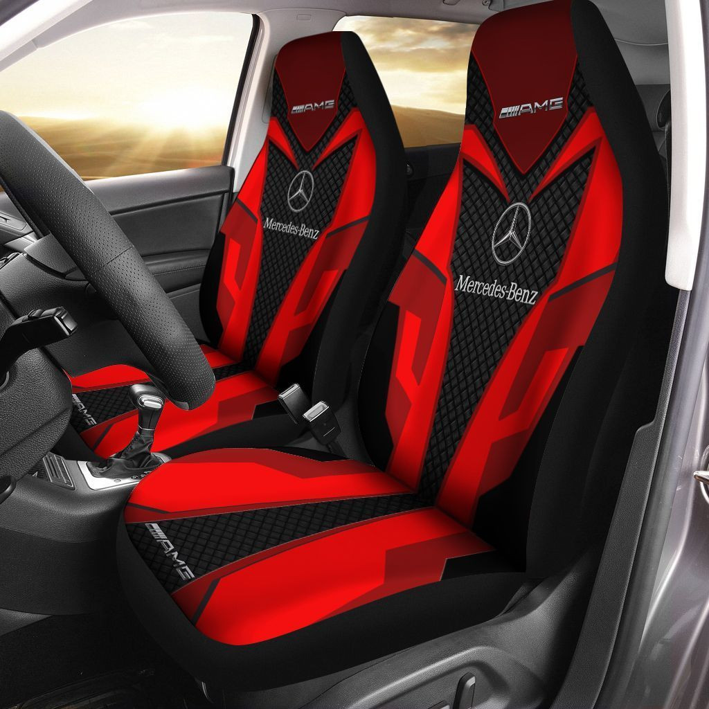 Dodge Challenger  Car Seat Cover (Set of 2) Ver 2 (Blue)