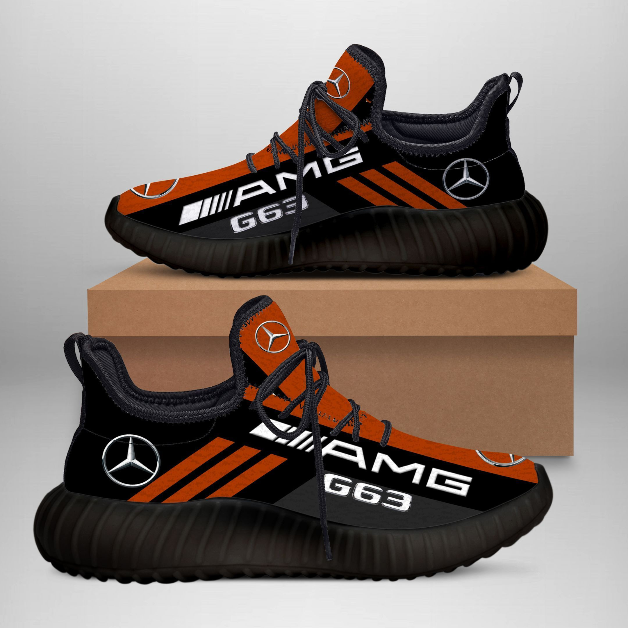3D Printed Mercedes-Benz  Sneakers Ver 1 For Men & Women (Black)