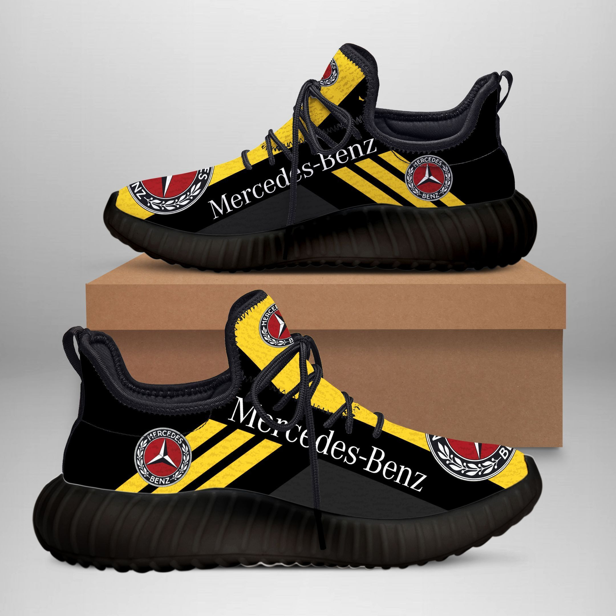 3D Printed Dodge Challenger  Sneakers Ver 6 For Men & Women (Black)