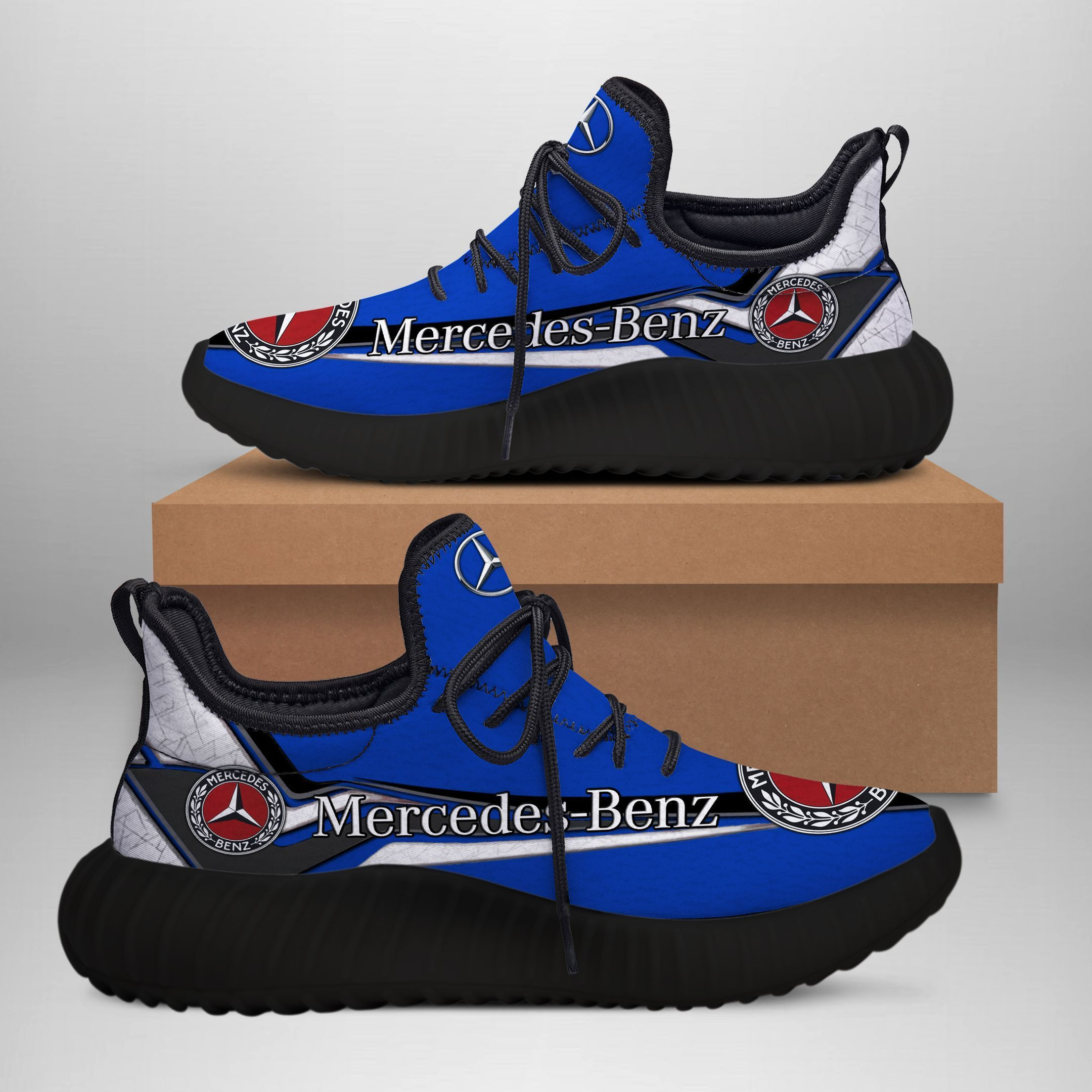 3D Printed Mercedes-Benz  Sneakers Ver 1 For Men & Women (Red)