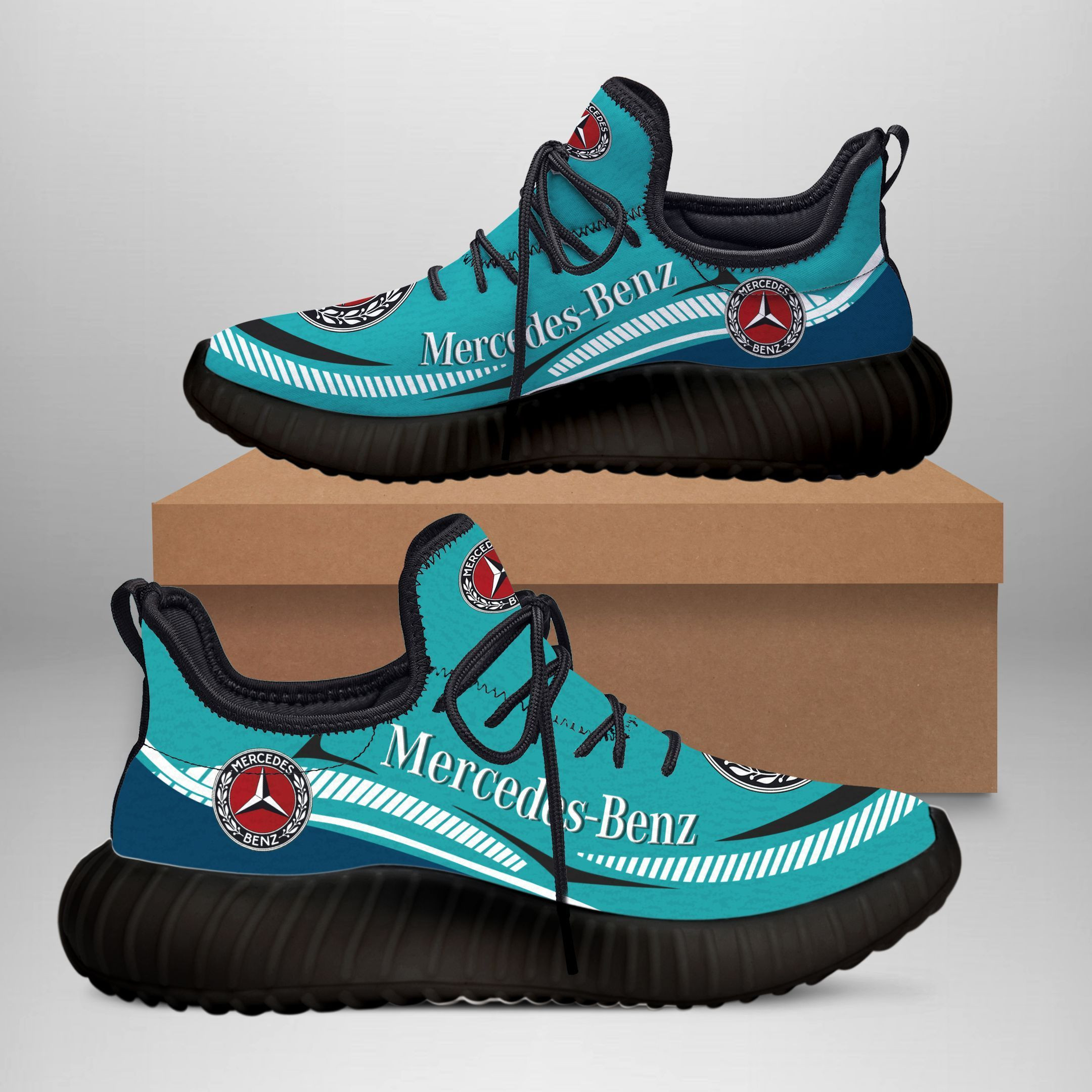 3D Printed Mercedes-Benz  Sneakers Ver 2 For Men & Women (Red)