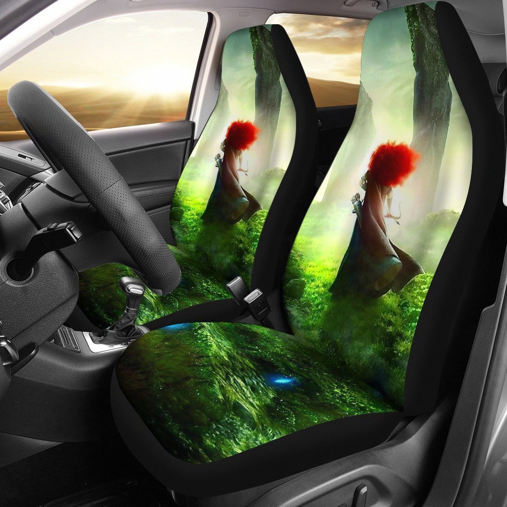 Cute Schnauzer Car Seat Cover ( Set of 2)